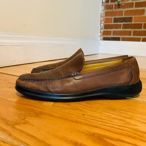 Cole Haan Mens Brown Leather Loafers Size US 10.5 M - Picture 1 of 12